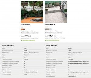 diferencia de precios en materiales
