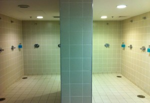 Ducha de obra en vestuario (Estadio de Wembley)